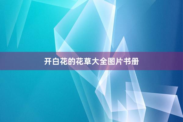开白花的花草大全图片书册